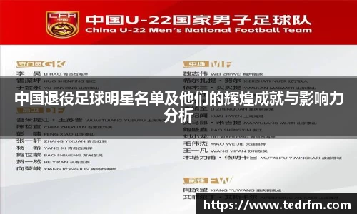 中国退役足球明星名单及他们的辉煌成就与影响力分析